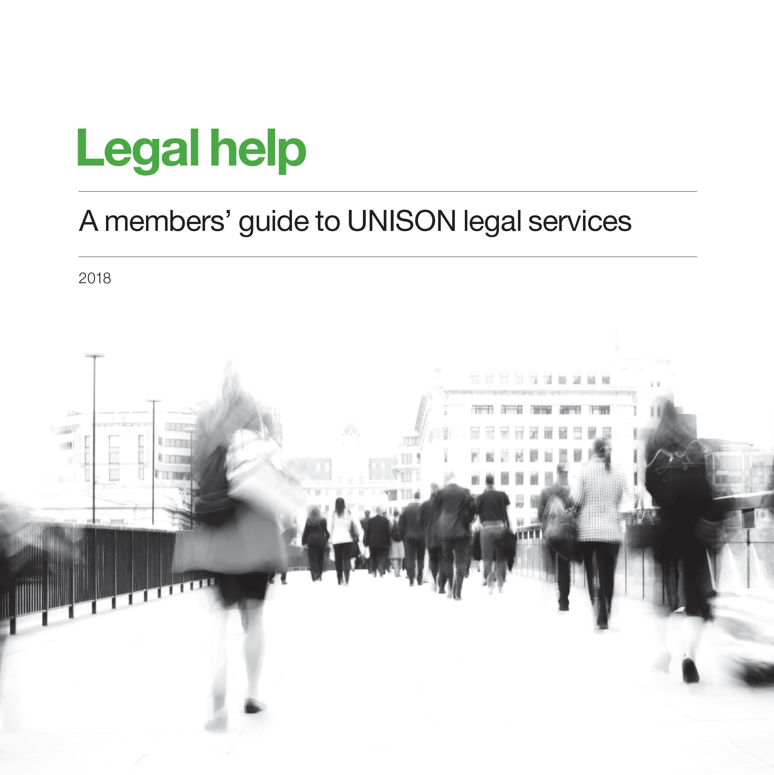 Legal help: a members' guide to UNISON legal services